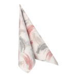 Product foto van 50 Servetten "ROYAL Collection" 1/4 vouw 40 cm x 40 cm roestbruin "Brushstroke"