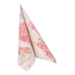 Product foto van 50 Servetten "ROYAL Collection" 1/4 vouw 40 cm x 40 cm roze "Blossom"