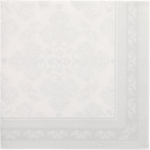 Product foto van 50 Servetten "ROYAL Collection" 1/4 vouw 40 cm x 40 cm wit "Arabesque"
