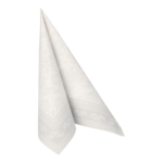 Product foto van 50 Servetten "ROYAL Collection" 1/4 vouw 40 cm x 40 cm wit "Arabesque"
