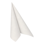 Product foto van 50 Servetten "ROYAL Collection" 1/4 vouw 40 cm x 40 cm wit "Casali"