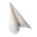 Product foto van 50 Servetten "ROYAL Collection" 1/4 vouw 40 cm x 40 cm zilver "Megan"