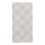 Product foto van 50 Servetten "ROYAL Collection" 1/8 vouw 40 cm x 40 cm grijs "Circle Flowers"