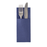 Product foto van 50 Servetten "ROYAL Collection" 40 cm x 30 cm donkerblauw met bestekvouw