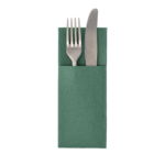 Product foto van 50 Servetten "ROYAL Collection" 40 cm x 30 cm donkergroen met bestekvouw