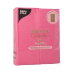 Product foto van 50 Servetten "ROYAL Collection" 40 cm x 30 cm fuchsia met bestekvouw