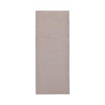 Product foto van 50 Servetten "ROYAL Collection" 40 cm x 30 cm grijs met bestekvouw