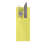 Product foto van 50 Servetten "ROYAL Collection" 40 cm x 30 cm lime met bestekvouw