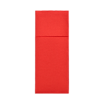 Product foto van 50 Servetten "ROYAL Collection" 40 cm x 30 cm rood met bestekvouw