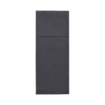 Product foto van 50 Servetten "ROYAL Collection" 40 cm x 30 cm zwart met bestekvouw