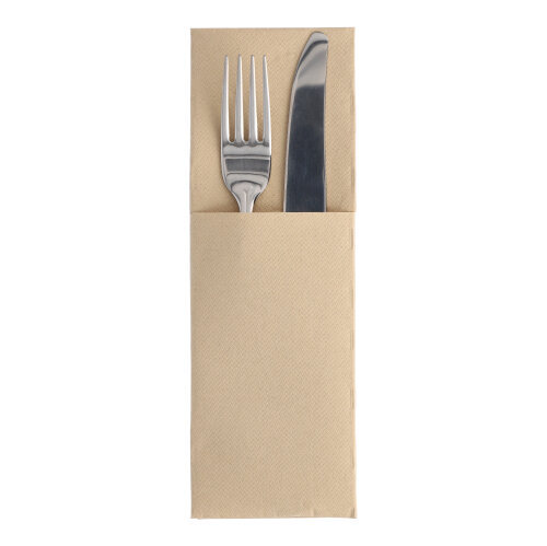 50 Servetten "ROYAL Collection" 48 cm x 30 cm zand met bestekvouw Product foto van 50 Servetten "ROYAL Collection" 48 cm x 30 cm zand met bestekvouw