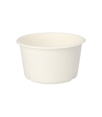 Product foto van 50 Soepkommen van suikerriet "pure" 350 ml Ø 10 cm · 6