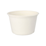 Product foto van 50 Soepkommen van suikerriet "pure" 600 ml Ø 14 cm · 9 cm wit