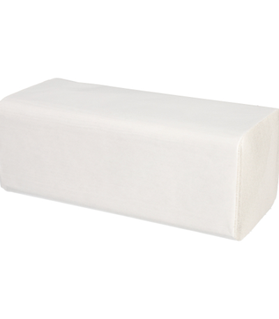 Product foto van 5000 Blad Handdoekjes V-vouw 23 cm x 25 cm hoogwit 1- lagig