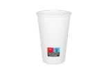 Product foto van Kartonnen koffiebeker 360cc 12oz wit