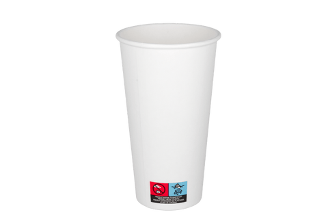 Product foto van Milkshakebeker groot 500ml 20oz wit karton