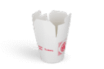 Product foto van Wok to Go beker 16oz 470 ml karton wit met rood