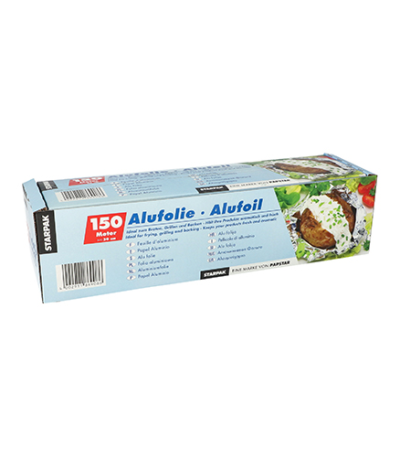 Product foto van Aluminiumfolie 150 m x 30 cm in dispenser doos