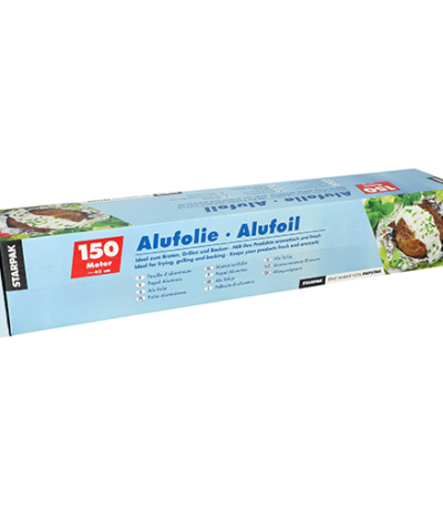 Product foto van Aluminiumfolie 150 m x 45 cm in dispenser doos