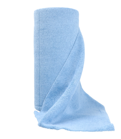 Product foto van Microvezeldoek auf Rolle 30 cm x 30 cm blauw 50 Tücher