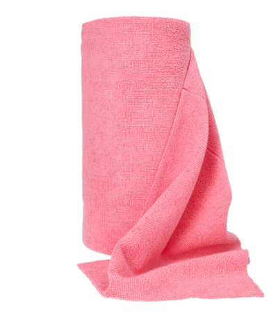 Product foto van Microvezeldoek auf Rolle 30 cm x 30 cm roze 50 Tücher