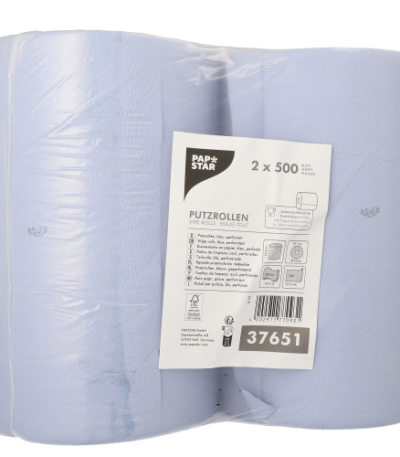 8 cm blauw perforiert