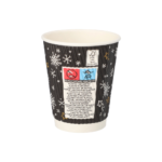 2 l Ø 8 cm · 9 cm zwart "Stars & Snowflakes" Ripple Wall