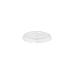 Product foto van 50 Deksels voor portiebekers PET rond Ø 6 cm