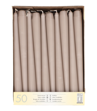 Product foto van 50 Kandelaarkaarsen Ø 2