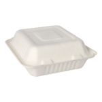Product foto van 50 Menuboxen suikerriet "pure" 3-vaks 7