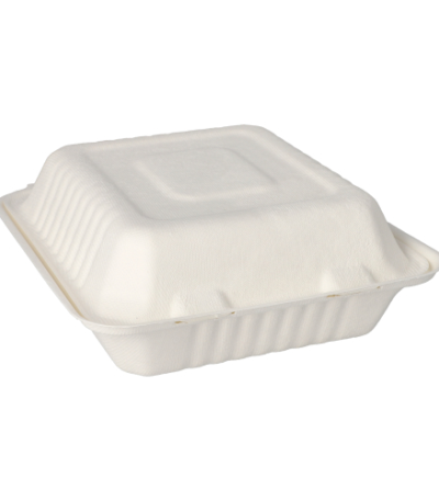 Product foto van 50 Menuboxen suikerriet "pure" 3-vaks 7