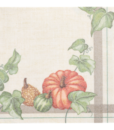 Product foto van 50 Servetten "ROYAL Collection" 1/4 vouw 40 cm x 40 cm "Pumpkin"