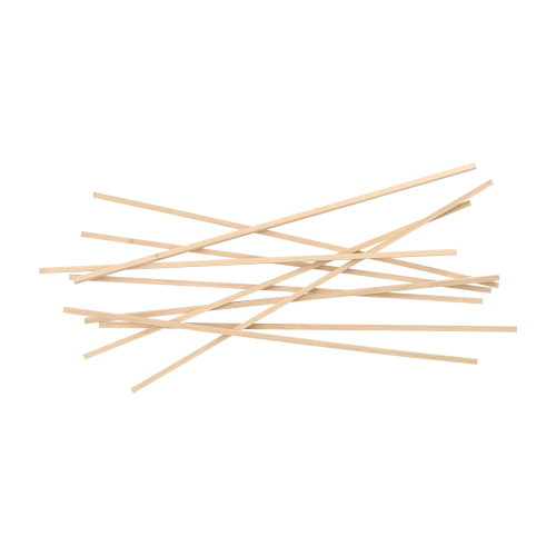 50 Stokjes voor suikerspin Hout "pure" hoekig 30 cm x 4 mm x 4 mm Product foto van 50 Stokjes voor suikerspin Hout "pure" hoekig 30 cm x 4 mm x 4 mm