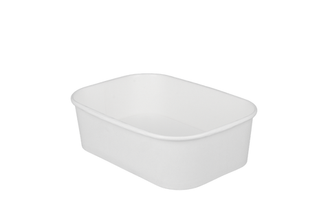 Product foto van Maaltijdbak karton 750ml Wit