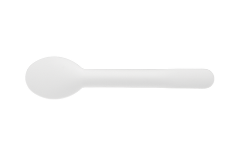 Product foto van Kartonnen lepel 165mm wit