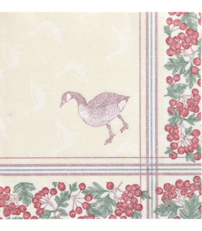 Product foto van 50 Servetten "ROYAL Collection" 1/4 vouw 40 cm x 40 cm "Goose"