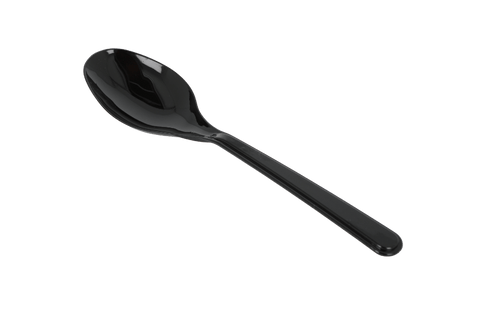 Product foto van Herbruikbare lepel 180mm PS zwart
