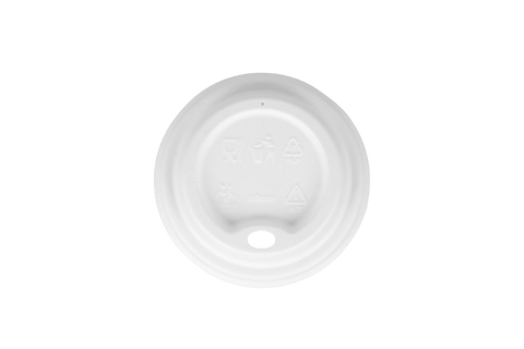 Product foto van Koffiebeker deksels Ø80mm suikerriet BIO