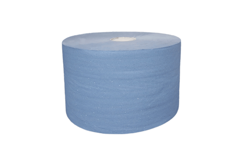 Product foto van Industrie Poetsrol zwaar 22cm x 360m 3 laags blauw