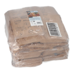 Product foto van 1000 Bakkerszakken met zijvouw met venster van PP 28 cm x 12 cm x 5 cm bruin "Bakery Style"