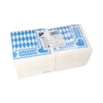 Product foto van 250 Servetten 3-laags 1/4 vouw 33 cm x 33 cm "Beiers blauw"