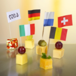 Product foto van 500 Decoprikkers 8 cm "Nations"