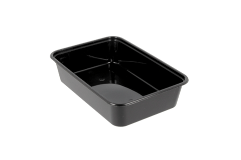 Product foto van Maaltijdbak PP 500ml Zwart (geschikt voor deksel -2)