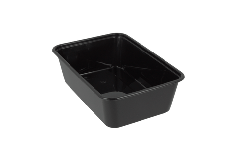 Product foto van Maaltijdbak PP 650ml Zwart (geschikt voor deksel -2)