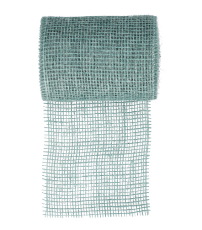 Product foto van Loper Jute 10 m x 15 cm jade groen