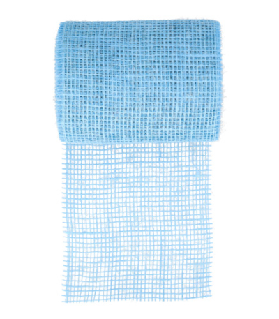 Product foto van Loper Jute 10 m x 15 cm lichtblauw