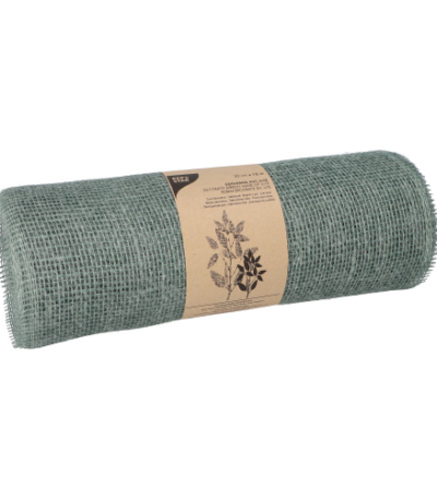 Product foto van Loper Jute 10 m x 30 cm jade groen