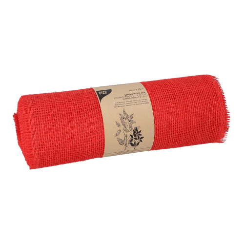 Loper Jute 10 m x 30 cm rood Product foto van Loper Jute 10 m x 30 cm rood